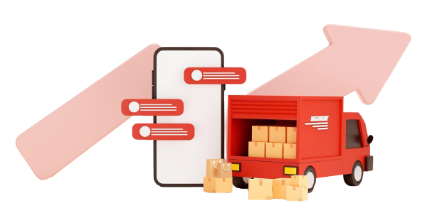 red-delivery-car-deliver-express-shipping-fast-delivery-with-arrow-graph-background-3d-rendering